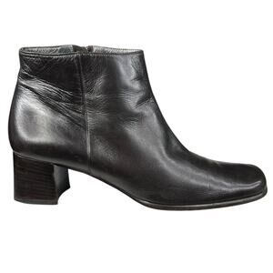 Fragiacomo Women’s Brown Leather Side Zip Ankle Boot Size 38 US 7.5